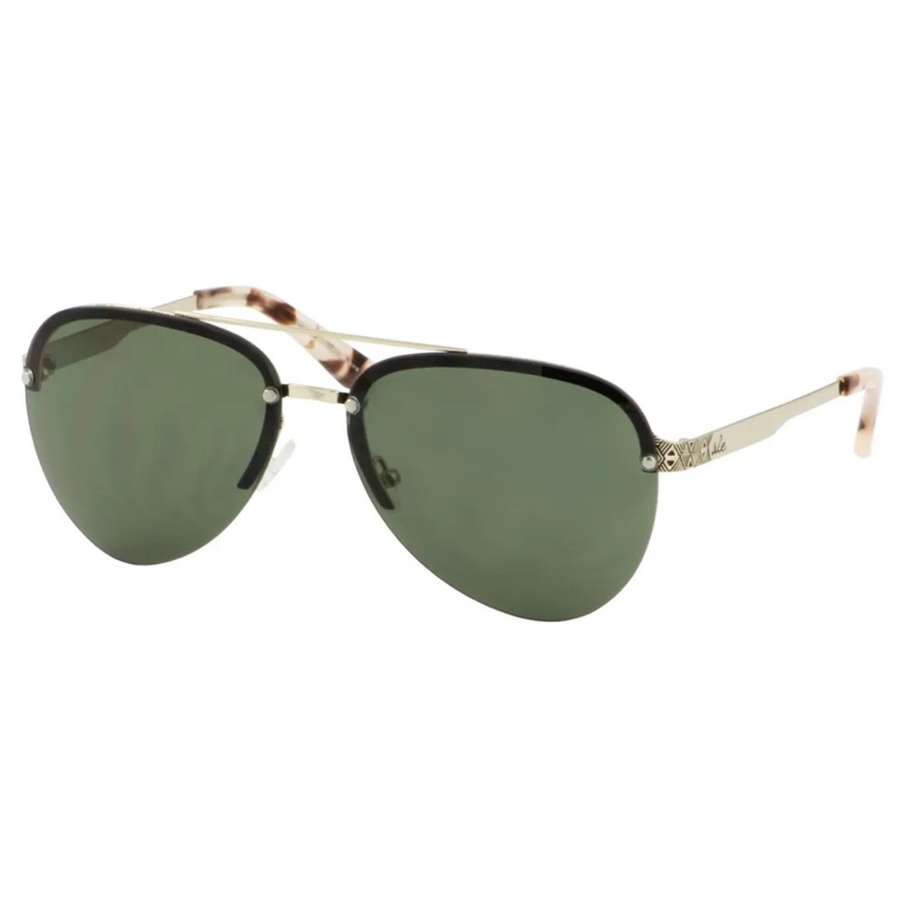 ale Alessandra Free People Revolve brown green aviator boho festival sunglasses